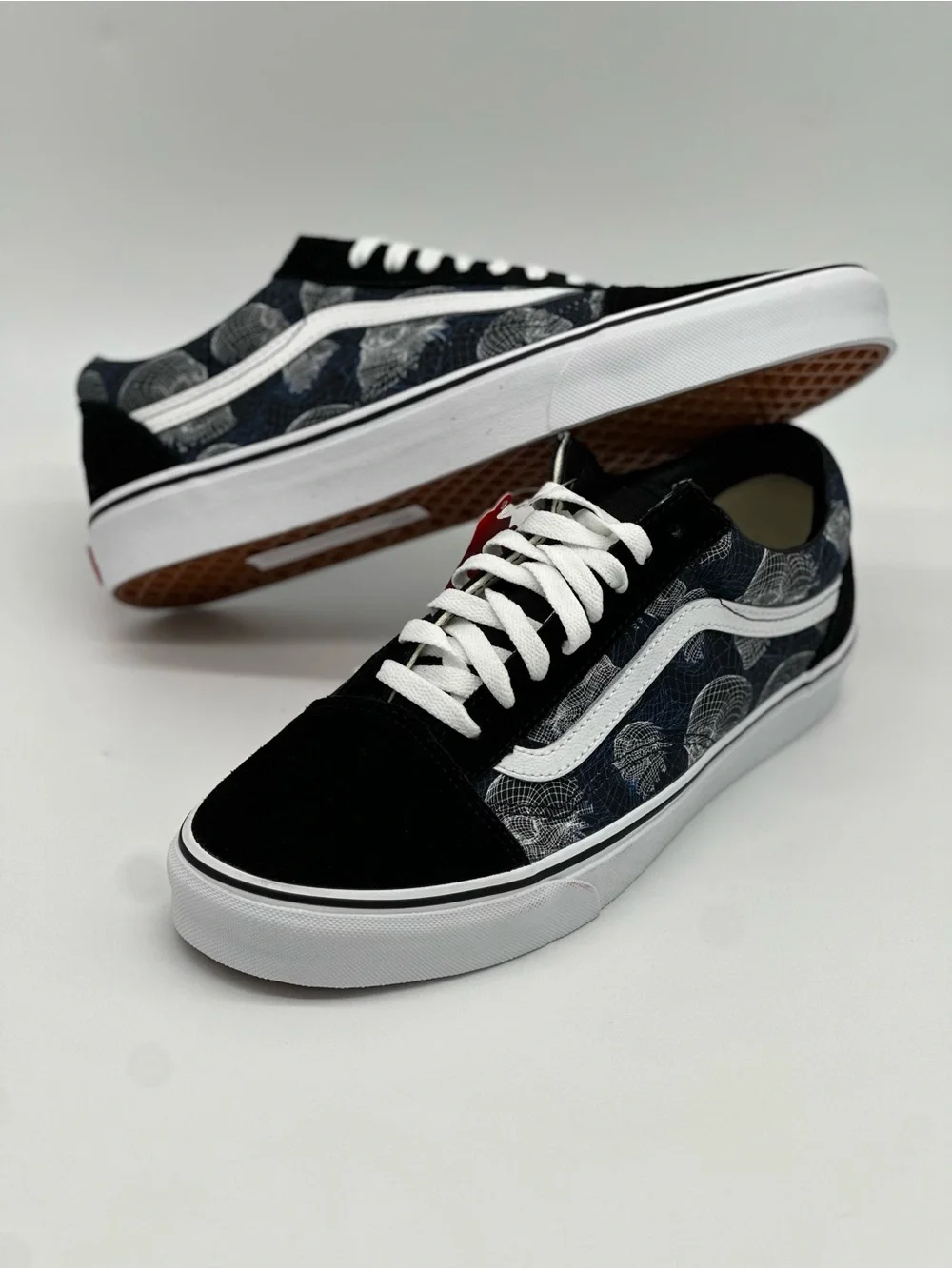 Vans Black & Navy Old Skool with White Stripe